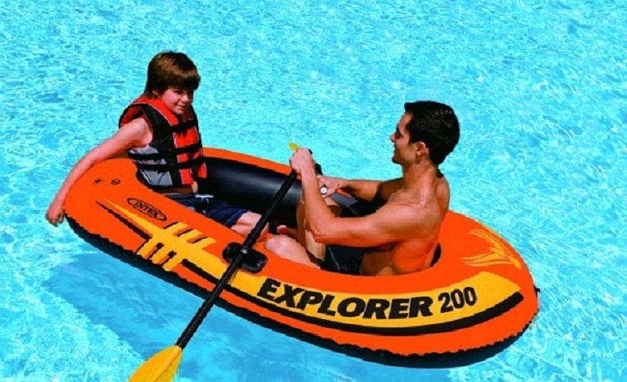 Лодка надувная Explorer 200, для 1-2 человек, нагрузка 95 кг.  